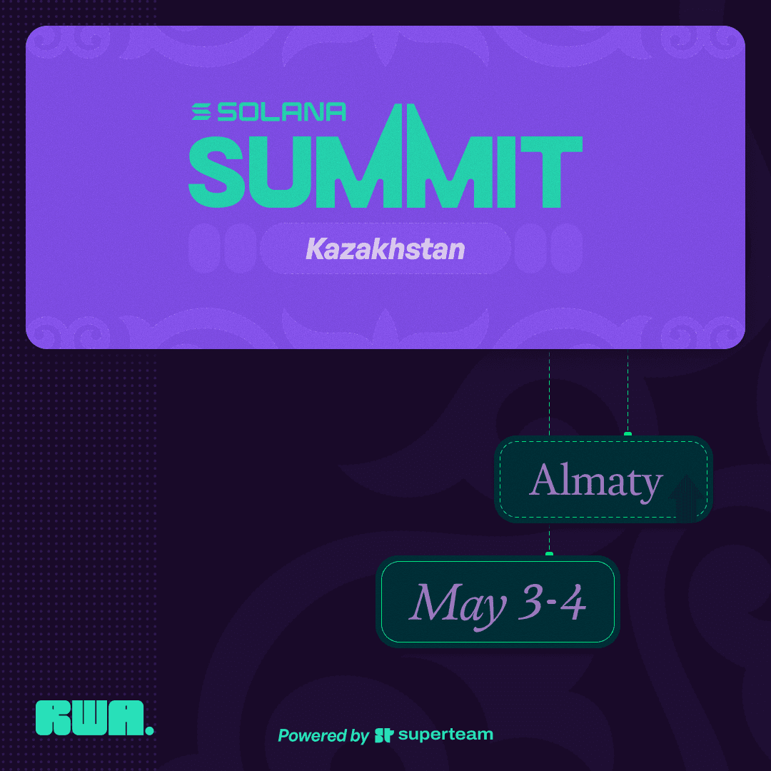 Solana Summit Almaty, May 3-4, 2026